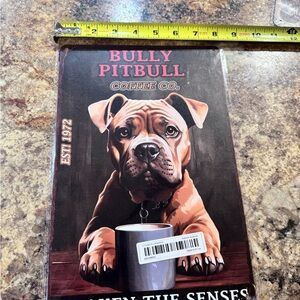 Bully Pitbull Coffee Co. Wall Art - Brown and Black